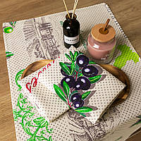 Рушник лляний великий "Маслі" 75х40 см.