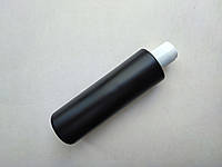250 мл/24мм ПП черный ЦИЛИНДР с крышкой белой диск-топ 24 мм, флакон круглый, пластиковый, пластмассовый