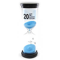 Часы песочные на 20 минут 14х4.5х4.5 см Синий песок (DN32236B)