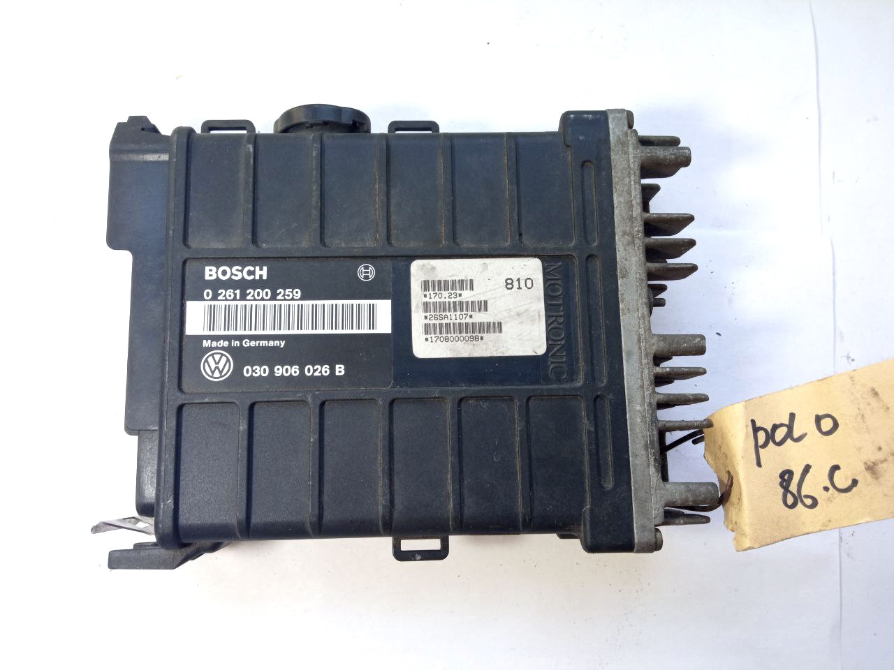 Електронний блок керування vw polo 0261200259 / 030906026B / 0 261 200 259, фото 1