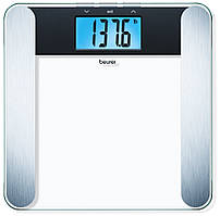 Ваги Beurer підлогові, 180кг, товщина 8мм, великий дисплей, СR2032x2 в комплекті, скло, прозорий Baumar - Порадуй Себе