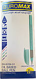 Ручка масляна Buromax 8356 PROVENCE GRIP PASTEL 0,5 мм гум. грип тригр. корпус сині чорнила, фото 3