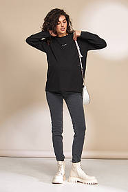 Джинси для вагітних облягаючого фасону S Harper Юла Мама Чорно - сірий DM-32.011