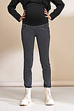Джинси для вагітних облягаючого фасону S Harper Юла Мама Чорно - сірий DM-32.011, фото 5