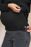 Джинси для вагітних облягаючого фасону S Harper Юла Мама Чорно - сірий DM-32.011, фото 8