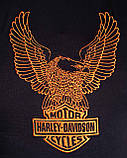 Світшот чоловічий оверсайз "Harley-Davidson" р.46-56 з вишивкою, фото 3