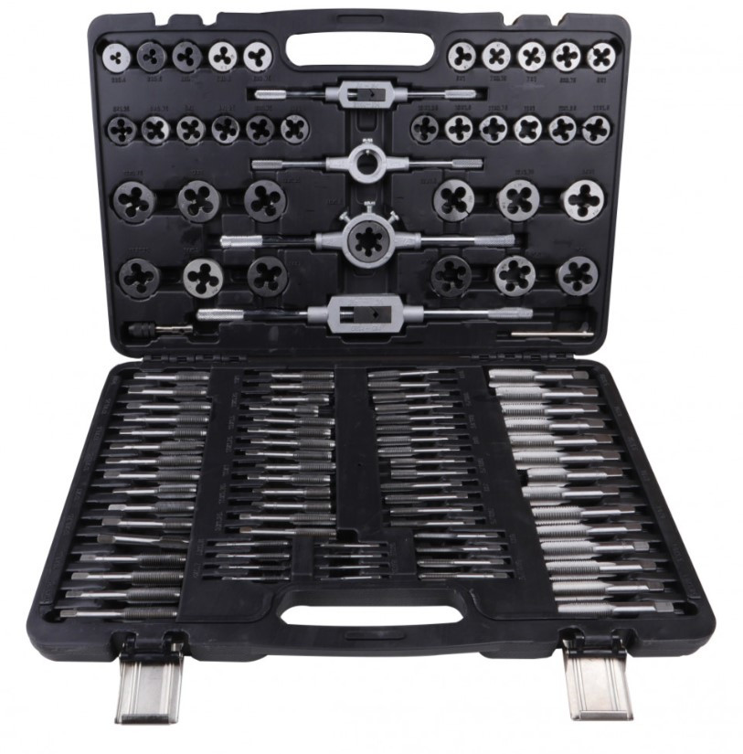 Набір мітчиків і плашок метричних 110 од. VT13736C VIKTEC, фото 1