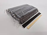 Палички для Суші бамбукові 210 мм Ø4,2 мм(100 шт)(1 пач)палочки в чорній паперовій індивідуальній упаковці, фото 2