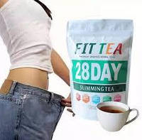 Чай для схуднення Fit Tea 28 днів Slimming Tea, Зелений чай для схуднення, очищення кишківника та детоксикації