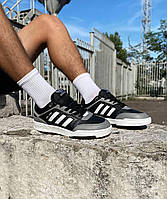 Чоловічі кросівки Adidas drop step black grey адидас дроп степ серые с черным