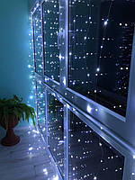 Гирлянда штора 3 на 3, Новогодние гирлянды для украшения дома, Гирлянда нить usb 320 LED