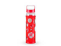 GIPFEL Бутылка для воды LEVADA 700мл. Материал: боросиликатное стекло, силикон, пластик. Цвет: силикона