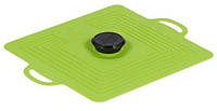 GIPFEL Крышка силиконовая MAGDALINA, квадратная для сковород гриль, 28х28см. Цвет: зеленый 9363 GIPFEL
