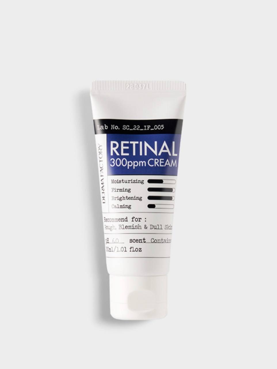 Derma Factory Retinal 300ppm Cream - Нічний крем для обличчя з ретиналем, 30 мл, фото 1