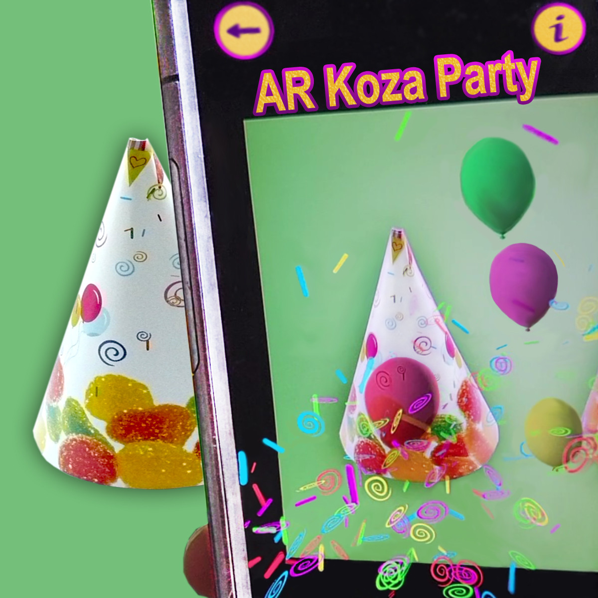 Ковпак святковий KOZA-Style "Мармелад" (великий) 6 шт/уп + Android-гра - фото 2 - id-p23623934