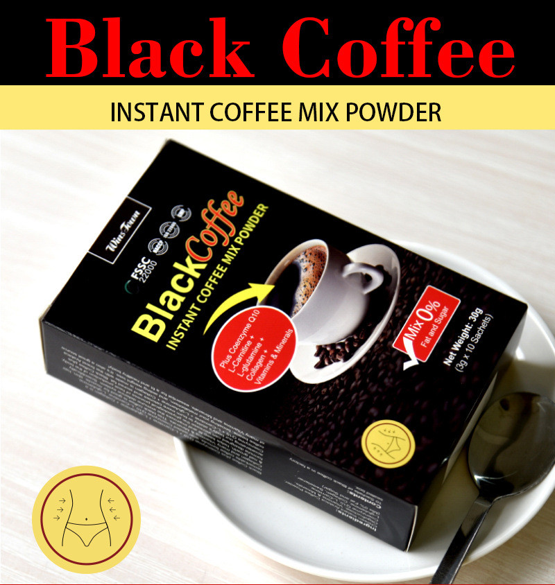 Чорна кава Slim Black Coffee Arabica 10пак. розчинна для схуднення