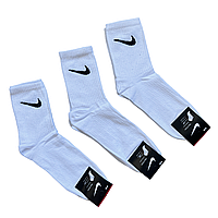 Шкарпетки чоловічі "Nike" теніс, демісезонні. 41-45р. Білі. Високі.