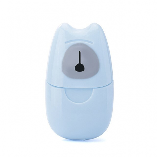 Паперове одноразове мило в кейсі 50 шт. блакитне, фото 1