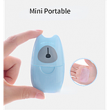 Паперове одноразове мило в кейсі 50 шт. блакитне, фото 2