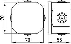 Коробка розподільча d80.50мм, IP55, Для зовнішньої установки, E.NEXT, (p016001), фото 2