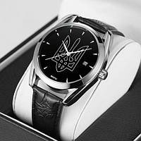Часы мужские механика черные Патриотическая коллекция часов Besta Tryzub