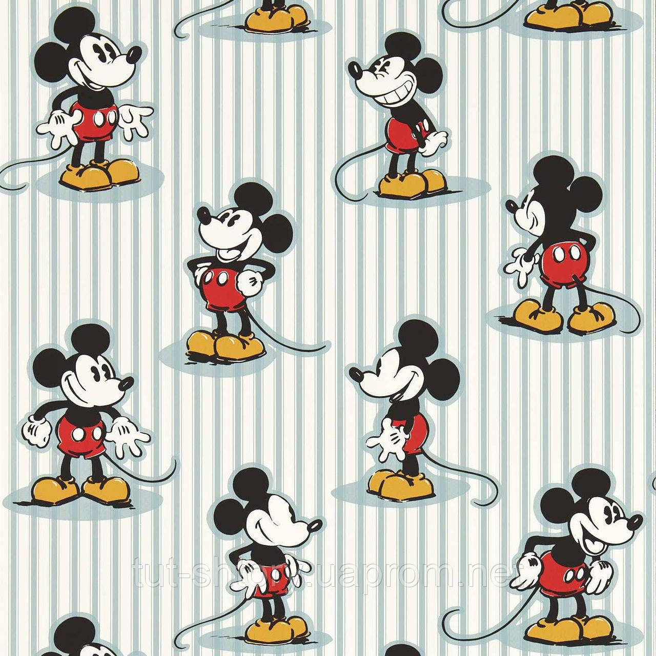 Шпалери Mickey Stripe Disney Home X Sanderson Wallpapers