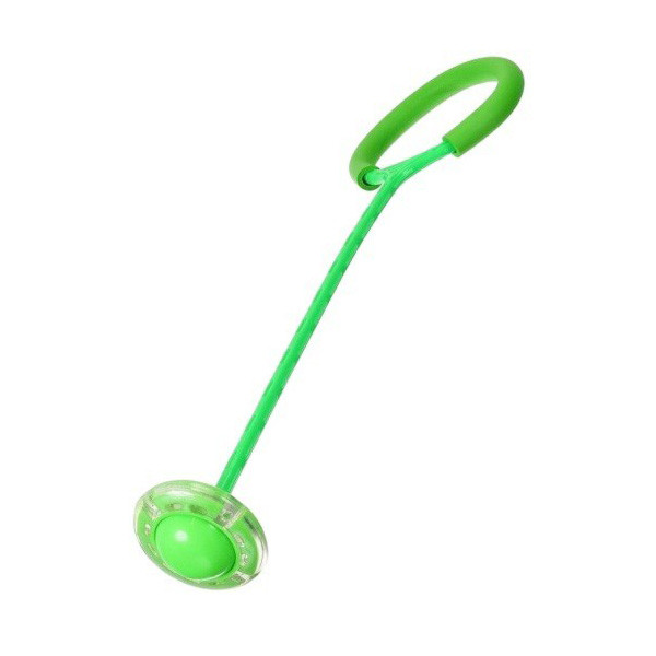 Нейроскакалка на одну ногу зі світловим роликом - Зелена