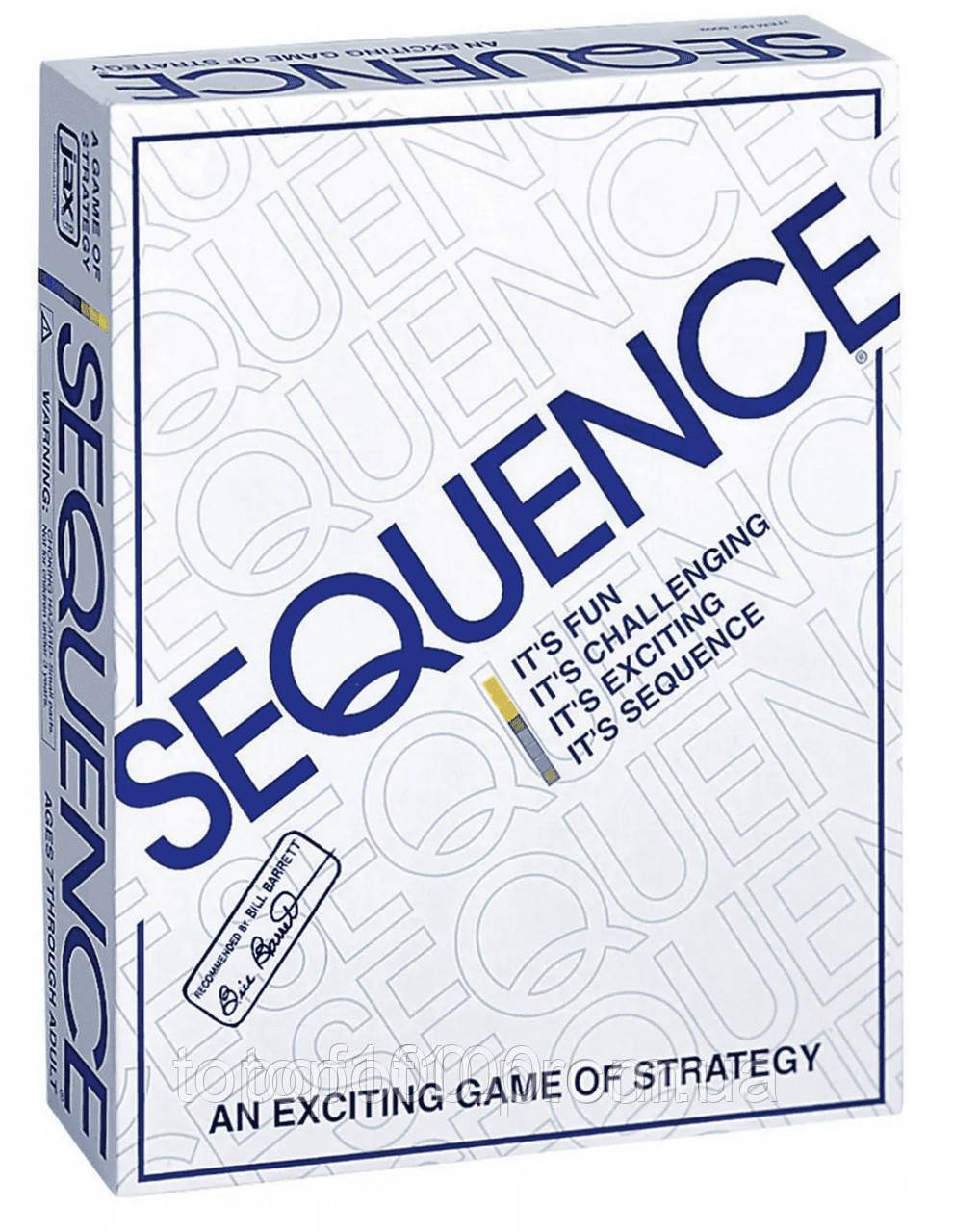 Настільна гра Sequence / Сіквенс + правила УКРАЇНСЬКОЮ