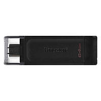 Флеш-память USB Type-C Kingston DataTraveler 70 DT70/64GB (64GB, Type-C)