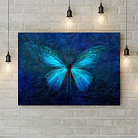 Картина на холсте "Neon butterfly"