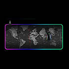 Ігрова поверхня Карта з RGB-підсвіткою 80*30 см. Килимок для мишки великий із підсвіткою, фото 8