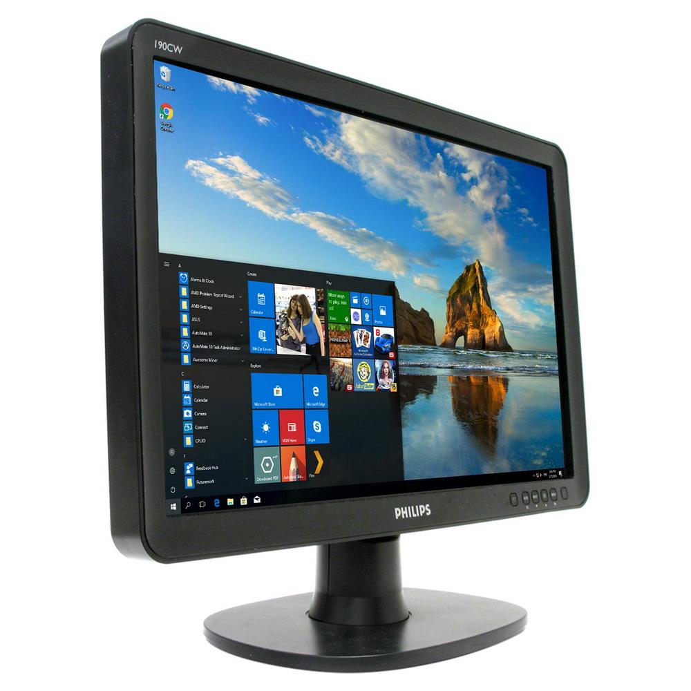 Монітор 19" 1440*900 TN Philips 190CW8FB VGA чорний бв B Гар.12міс! #