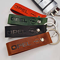 Брелок OPEL, Кожаный брелок для ключей авто опель, Автобрелок для ключей кожа топ