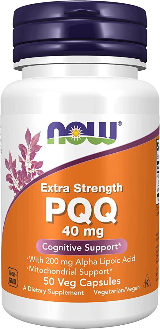 Пірролохінолінхінон і Альфа-ліпоєва кислота Now PQQ 40mg EXTRA STRENGTH 50vcaps