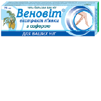 Веновіт (екстраткт п'явки з софорою), гель-бальзам для ніг, 75 мл , Флора Фарм