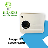 Портативний проєктор для дому XPRO PANOPLUS CUB 2500 люменів з Wi-Fi для під'єднання до телефона для офісу +, фото 5