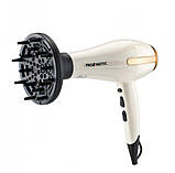 Фен професійний для волосся з 2 насадками Promotec PM-2305 3000 Вт білий (PM-2305), фото 6