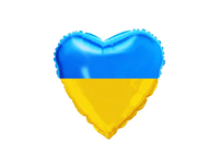 Фольгированный шарик мини-фигура Flexmetal 9" (23 см) Український прапор