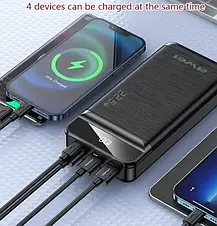 Зовнішній акумулятор PowerBank Awei P141K 40000mAh /3USB/Type-C/Lightning/ PD/QC,3A/22.5W/ black, фото 4