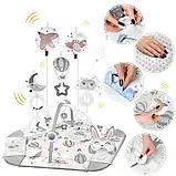 Розвиваючий інтерактивний килимок для дітей - немовлят зайчик Nukido Balloons Польща, фото 2