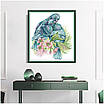 Набір для вишивання за нанесеною на канву схемою "Spring Tenderness of Little Bird". AIDA 14CT printed 25*27 см, фото 10