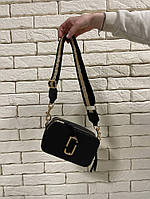 Жіноча сумка клатч Marc Jacobs 21*13*7 чорна\золота (уцінка)