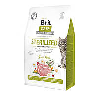 Корм сухий для стерилізованих кішок Brit Care Cat GF Sterilized Immunity Support 400 г (свинина)