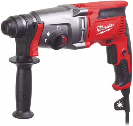 Професійний перфоратор 3-режимний SDS PLUS PH 26 T MILWAUKEE : 800Вт, SDS-plus, 2,4 Дж, 4500 уд/хв, 1500 об/хв, фото 1