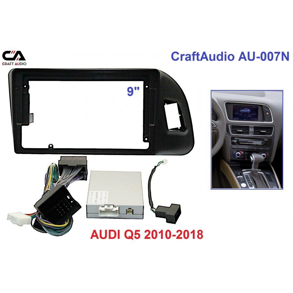 Рамка перехідна CraftAudio AU-007N AUDI Q5 2010-2018 9" + проводка