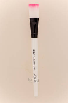 YRE Кисть для нанесення масок, біла дерев'яна ручка, 1 шт.