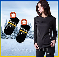 Флисовое женское повседневное термобелье для активного отдыха для зимы + термоноски в подарок 2 шт M