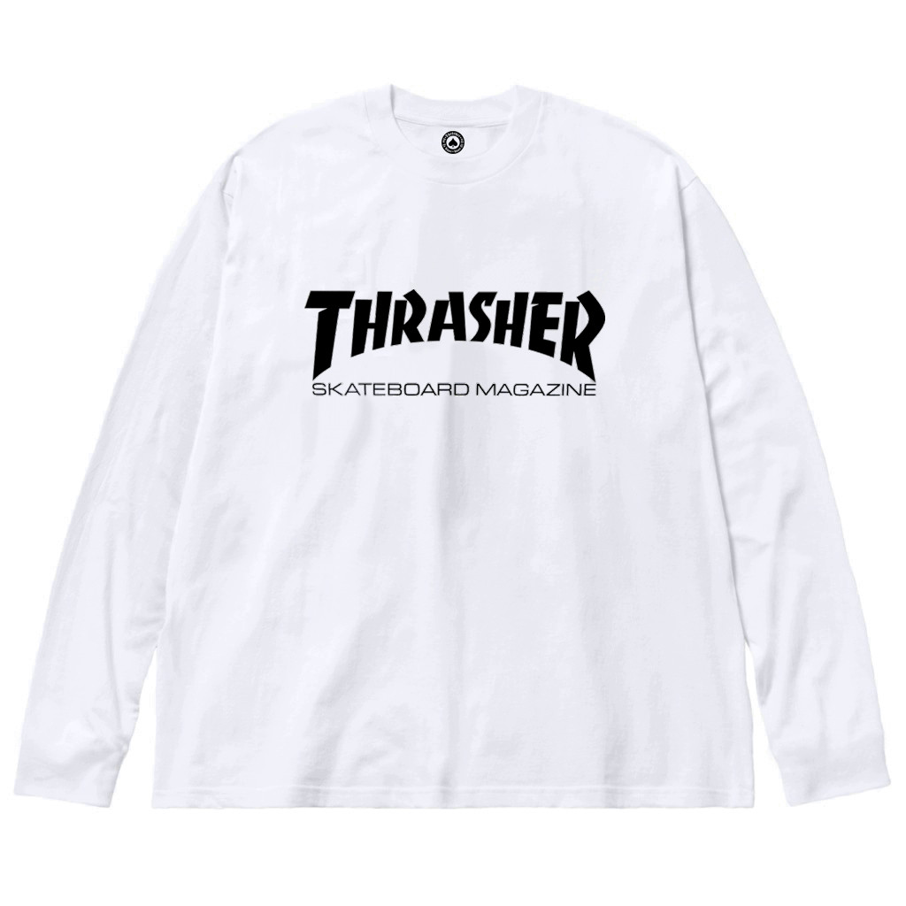 Білий лонгслів Thrasher Logo унісекс Трешер Трешер