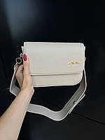 Женская подарочная сумка клатч Jacquemus Beige (бежевая) J001 красивая стильная деловая лаконичная Жакмюс
