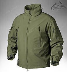 Демісезонна тактична куртка з мембранною Helikon Tex GUNFIGHTER Windblocker® Soft Shell (olive)